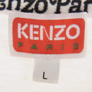 KENZO ケンゾー FF55TS5474SG VERDY COLLECTION OVERSIZE TSHIRT バックタイガープリント フロッキー ロゴ 半袖Tシャツ ホワイト系の買取実績画像3