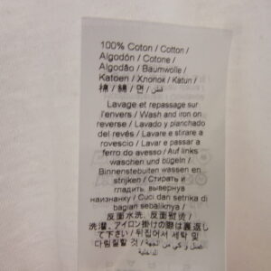 KENZO ケンゾー FF55TS5474SG VERDY COLLECTION OVERSIZE TSHIRT バックタイガープリント フロッキー ロゴ 半袖Tシャツ ホワイト系の買取実績画像4