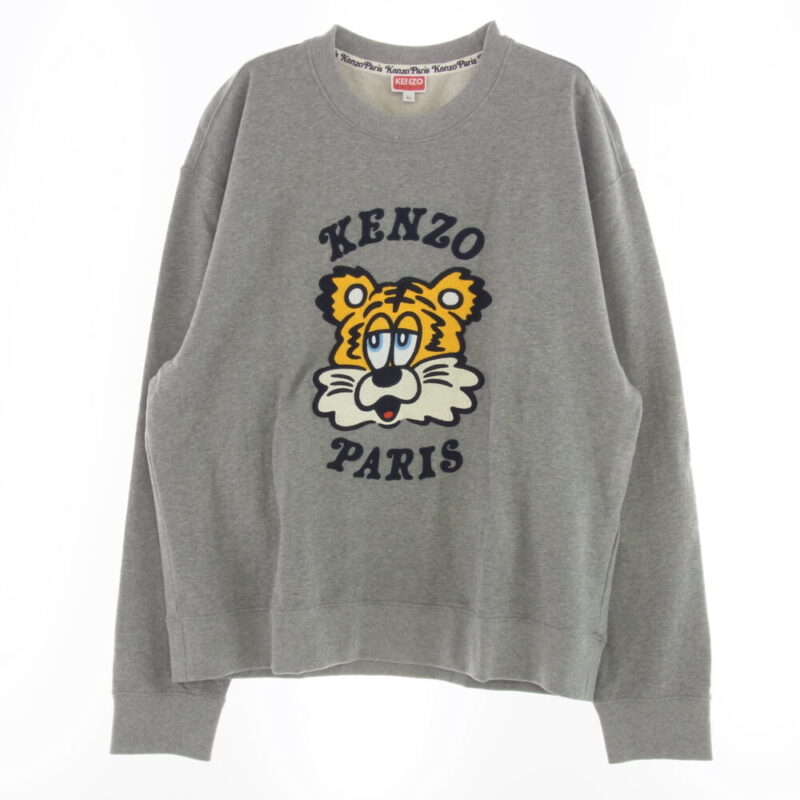 KENZO ケンゾー 25SS FF58SW2394MF VERDY MARKET エンブロイダリー タイガー刺繍 スウェット トレーナー グレー グレー系の買取実績画像1