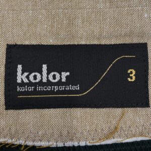 kolor カラー 25SS 25SCM-T04202 鹿の子編み ニットソードッキング 半袖 ポロシャツ グリーン系 3 3の買取実績画像4