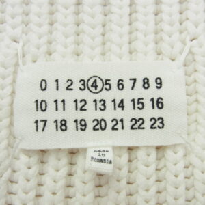 MAISON MARGIELA メゾンマルジェラ 19SS S51GP0103 四つタグ 4ライン Vネック ノースリーブ ニット ワンピース ホワイト系の買取実績画像3