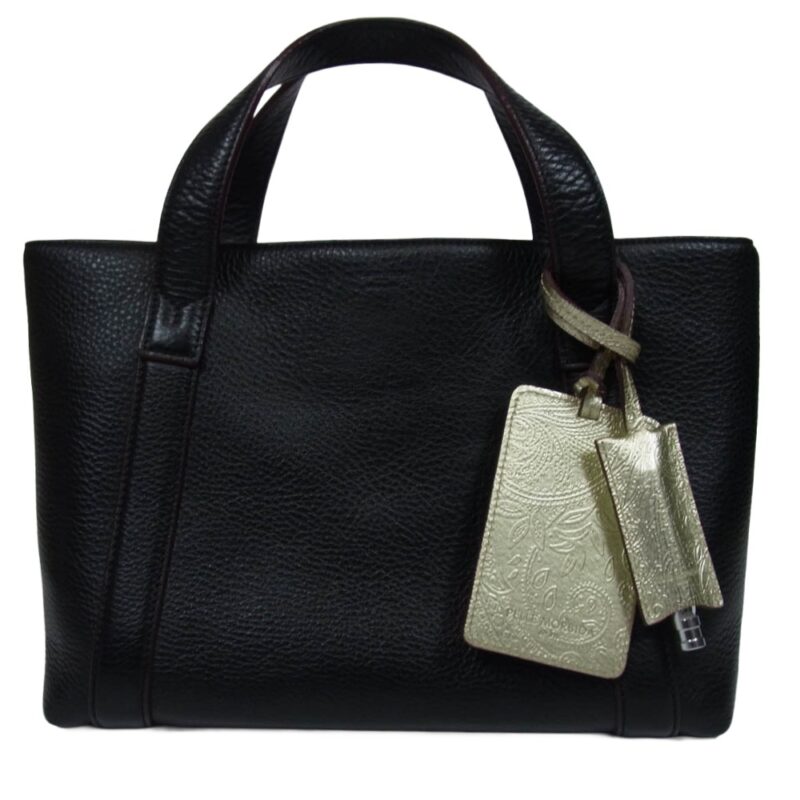PELLE MORBIDA ペッレモルビダ PMO-TE007WI Wien ヴィーン レザー トート ハンド バッグ ブラック系の買取実績画像1
