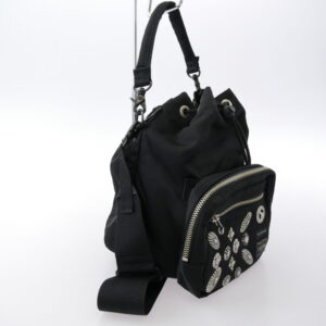 PORTER ポーター トーガ STRING BAG スタッズコンチョ装飾 ストリングバッグ ブラック系の買取実績画像3
