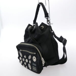PORTER ポーター トーガ STRING BAG スタッズコンチョ装飾 ストリングバッグ ブラック系の買取実績画像4