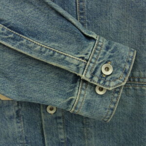 Rick Owens リックオウエンス DRKSHDW ダークシャドウ 25SS DU01E3755-DWB HOLLYWOOD OUTERSHIRT 13OZ WASHED INDIGO ハリウッド アウターシャツ デニムジャケット インディゴブルー系の買取実績画像3