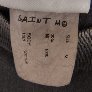 SAINT MICHAEL セントマイケル 25SS SM-HR8-0000-001 ヴィンテージ加工 LOVEプリント Tシャツ 半袖カットソー グレー系の買取実績画像3