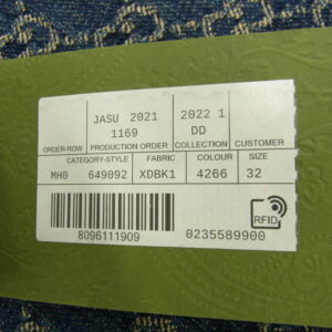 GUCCI グッチ 21SS 649092 GGロゴ ブルー デニム パンツ　 インディゴブルー系の買取実績画像2