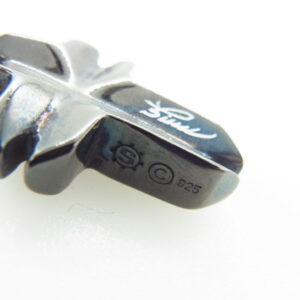 STARLIN GEAR スターリンギア グルーブクロスペンダントトップ アンカーチェーンネックレス ブラックコーティング シルバー925 ブラック系の買取実績画像2