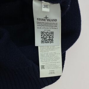 STONE ISLAND ストーンアイランド 7115552A3 ロゴワッペン クルーネックニット ネイビー系の買取実績画像4