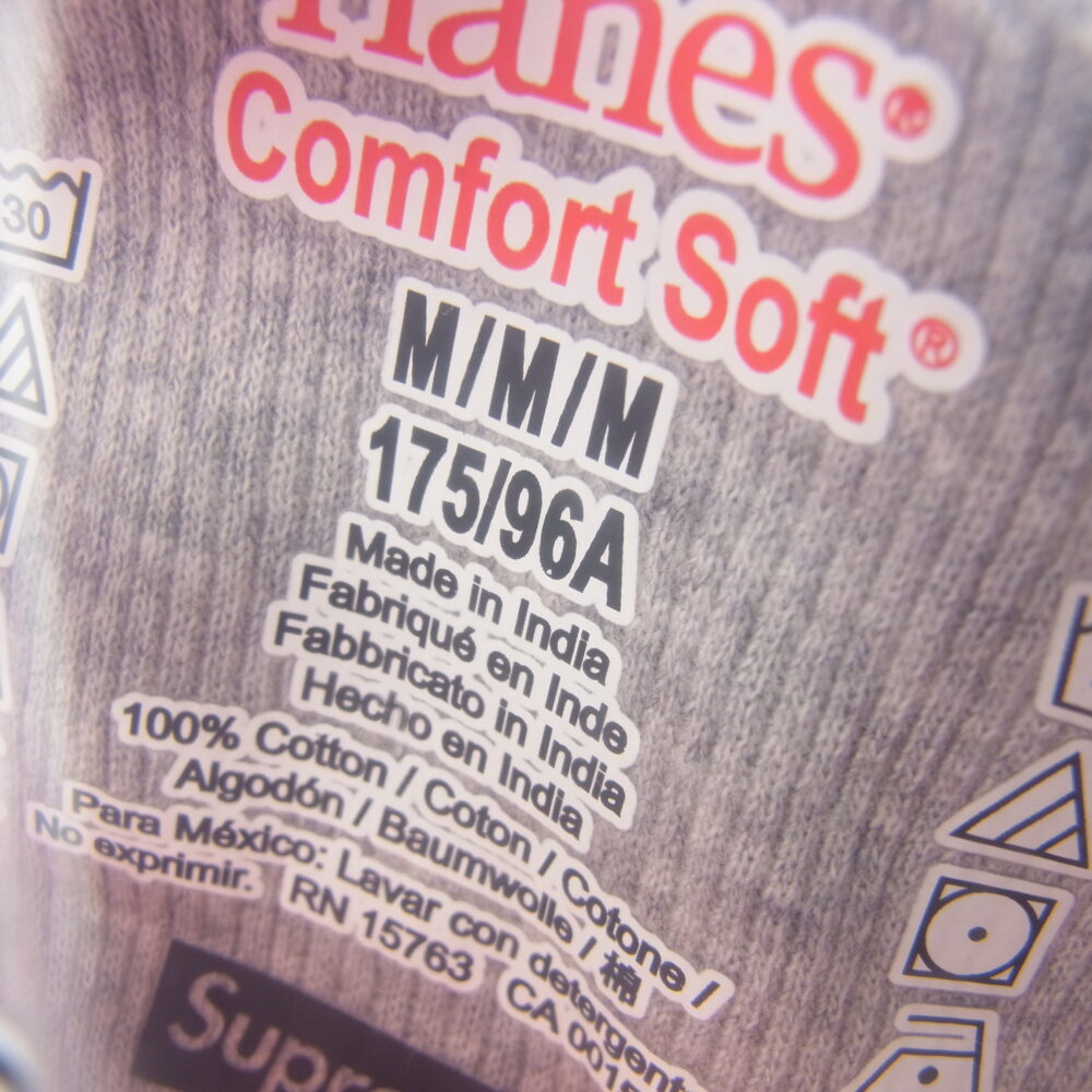 Supreme シュプリーム × Hanes ヘインズ Tagless Tank Tops タンクトップ 3パック グレー系の買取実績画像4