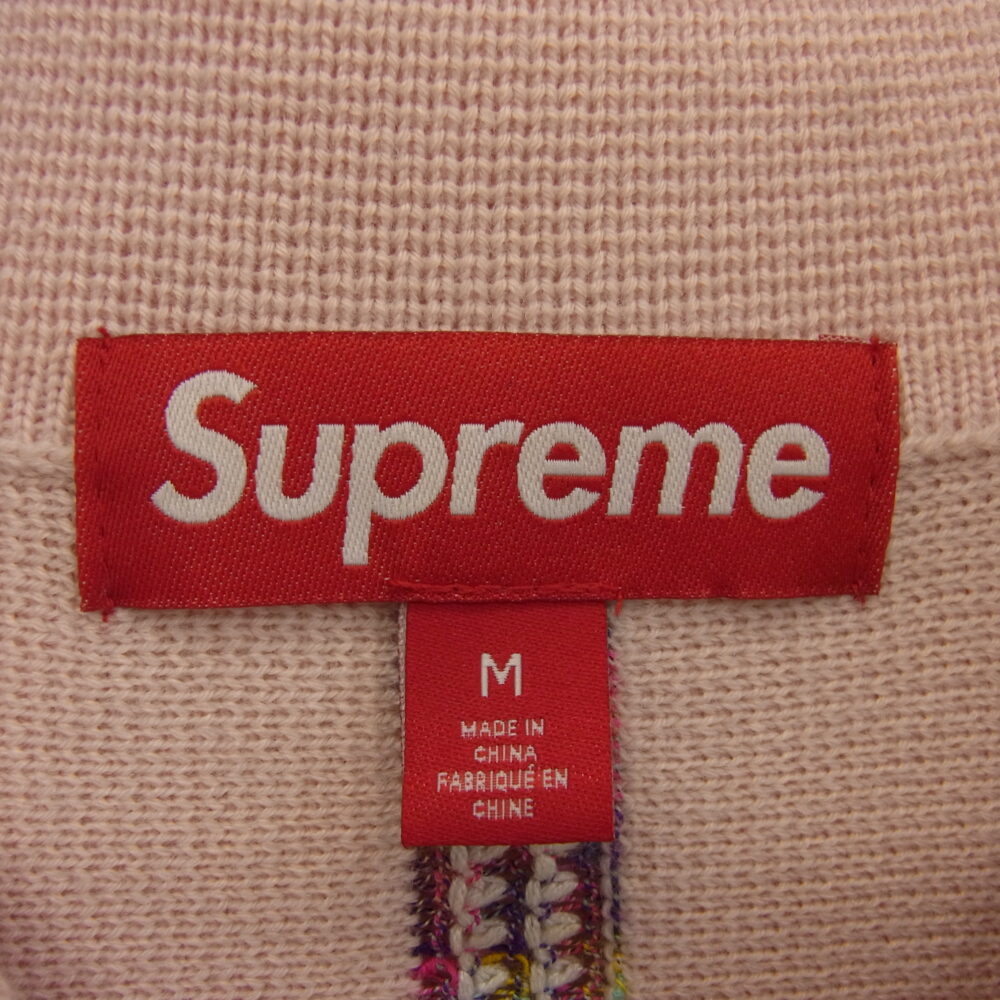 Supreme シュプリーム 24AW RN101837 Speckle Stripe Zip Up Cardigan ジップアップ 長袖 カーディガン ピンク系の買取実績画像3