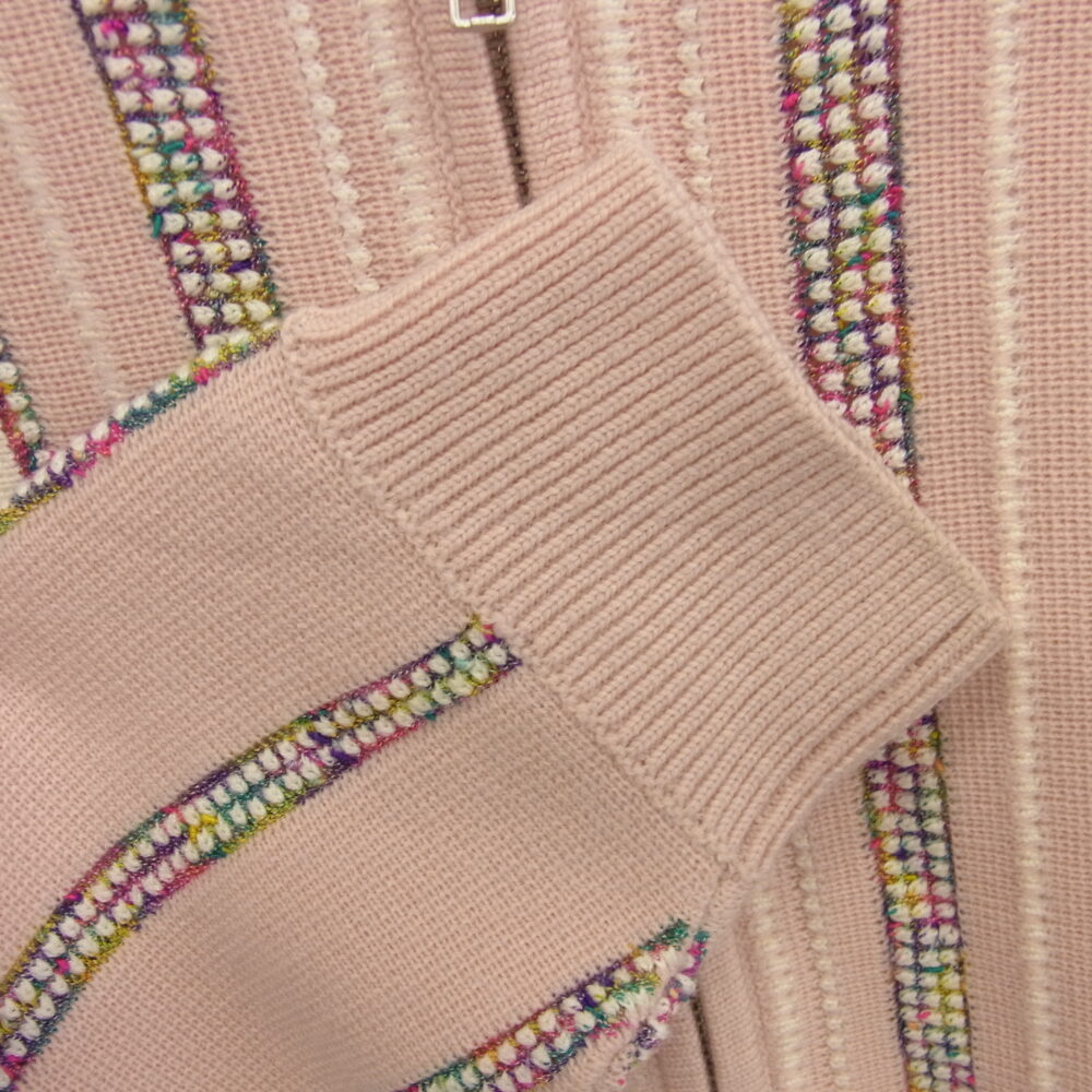 Supreme シュプリーム 24AW RN101837 Speckle Stripe Zip Up Cardigan ジップアップ 長袖 カーディガン ピンク系の買取実績画像4