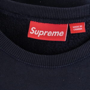 Supreme シュプリーム 90s 初期 カナダ製 ロゴ クルーネック スウェット トレーナー ネイビー系の買取実績画像3