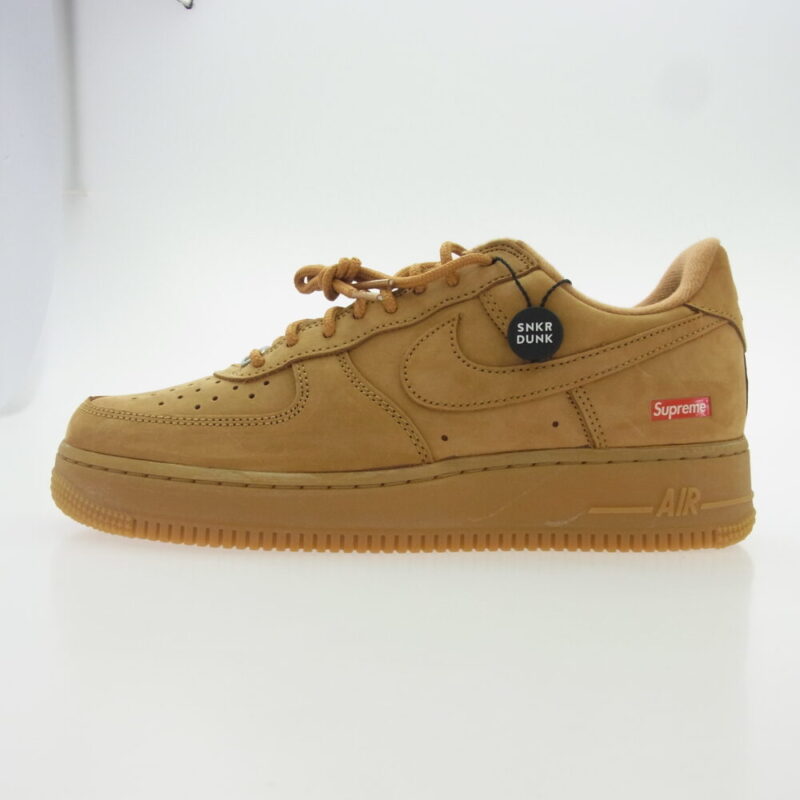 Supreme シュプリーム DN1555-200 × Nike ナイキ Air Force 1 Low Flax Wheat AF1 エアフォース ロー ウィート スニーカー ライトブラウン系 26cm 26cmの買取実績画像1