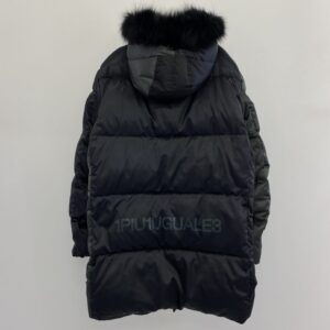 1piu1uguale3 ウノピュウノウグァーレトレ MRC130 NYN035 LIMONTA CRAZY HOODED DOWN バックロゴ クレイジー フーデッド ダウンジャケット ブラック系 グリーン系の買取実績画像2