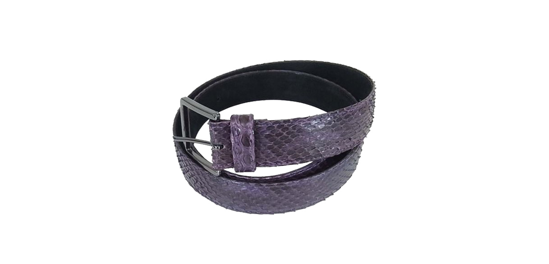 ロエン パイソンレザー ヘビ革 ベルト 買取実績