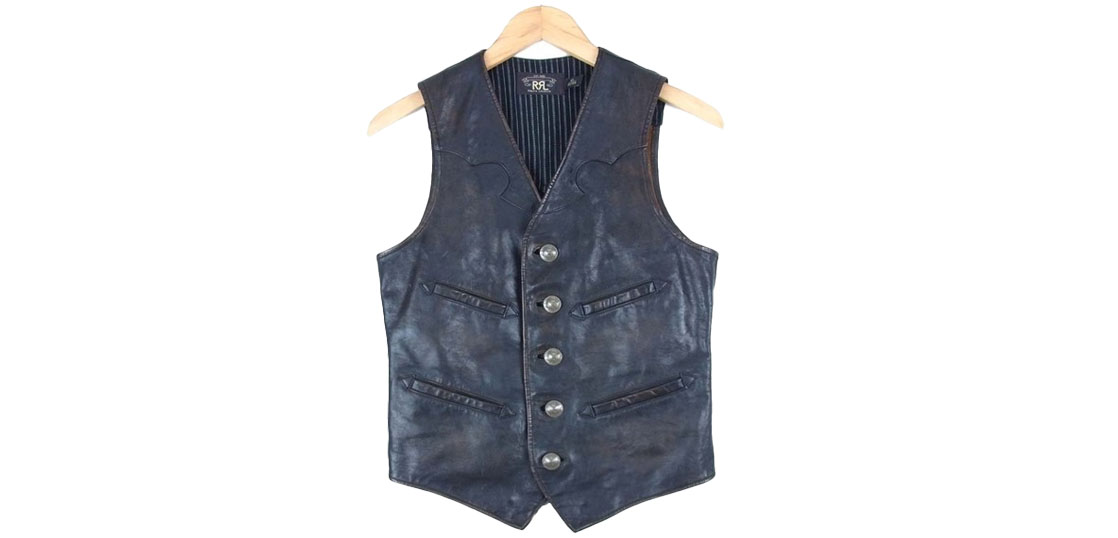 RRL 7398465RWLV カウハイド レザー ベスト買取実績