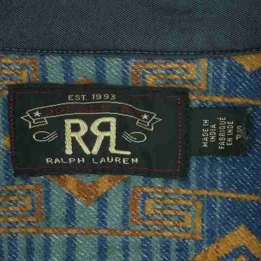 RRL ブラッシュド 加工 ジャカード ワーク 長袖シャツ 買取実績 画像