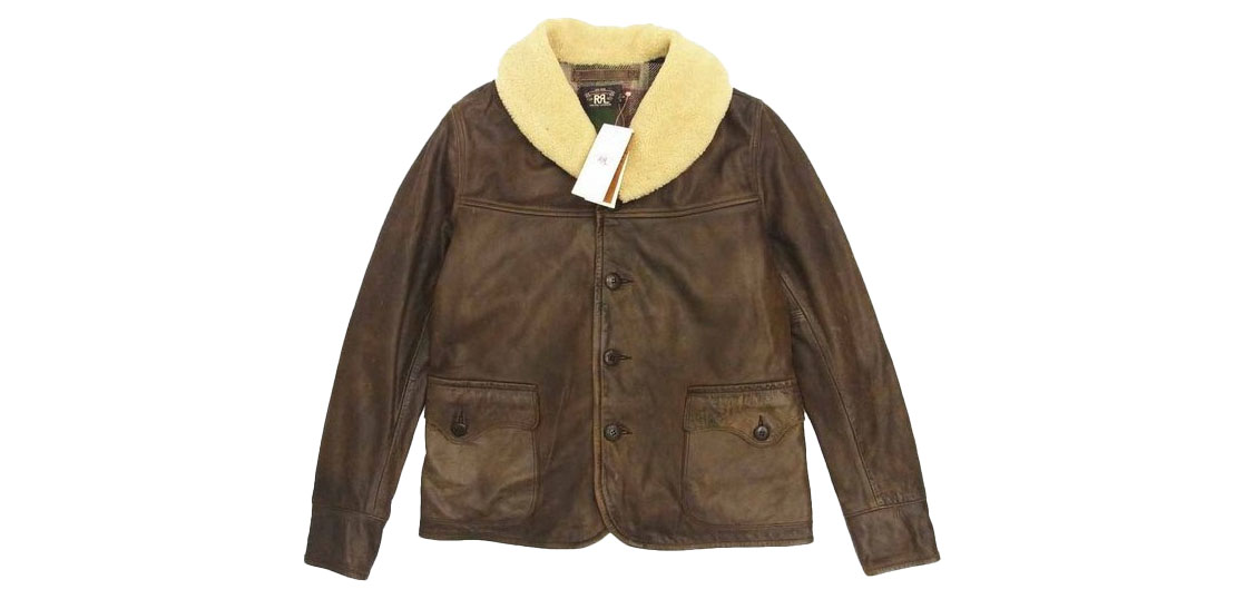 RRL ディアスキン シアリング レザー ランチコート 買取実績