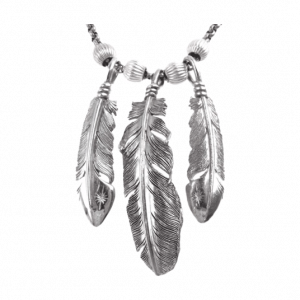 SAAD サード フェザー ビーズ カスタム ネックレス シルバー系 買取実績