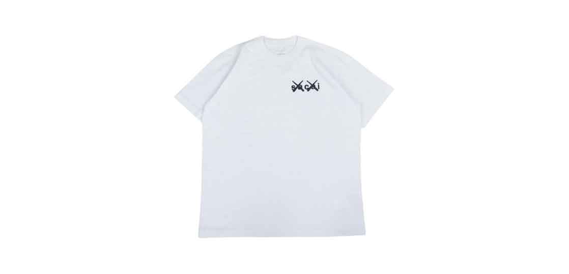 サカイ 21-0285S × カウズ ロゴ刺繍 ポケットTシャツ ホワイト 買取実績