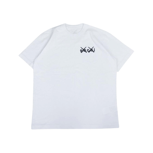 サカイ 21-0285S × カウズ ロゴ刺繍 ポケットTシャツ ホワイト 買取実績 画像