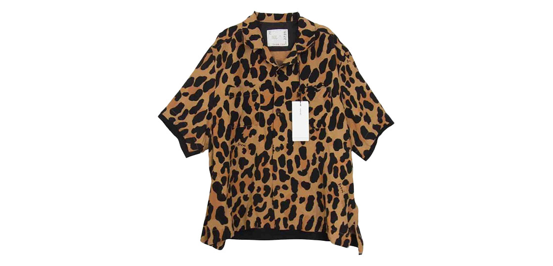 サカイ 22SS 22-02795M Leopard Print Bowling Shirt 買取実績