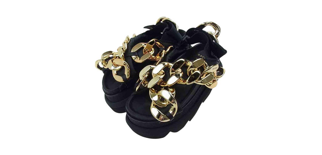 サカイ 22SS Cuban Chain Sandals プラットフォーム 厚底 ソール 買取実績