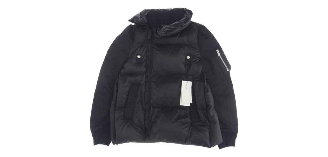 サカイ 23-06871 ダブルジップ ブルゾンドッキング レイヤード 中綿 ジャケット 買取実績