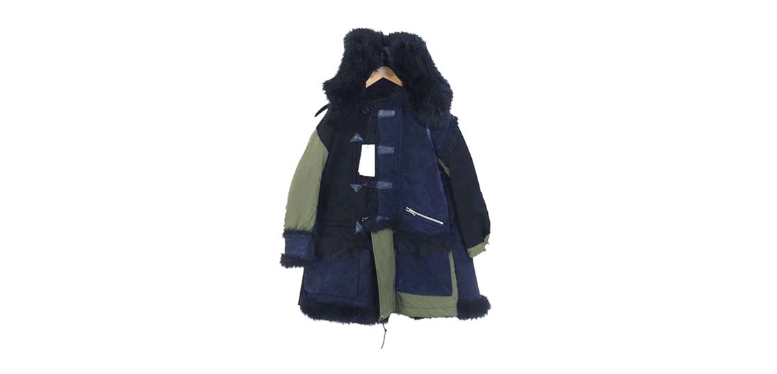 サカイ 18秋冬 18-01815M ドッキング ファー コート買取実績