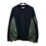 sacai(サカイ) 24SS SCM-058 Sponge Sweat x Nylon Twill Pullover MA-1ドッキング スポンジ スウェット トレーナー 画像