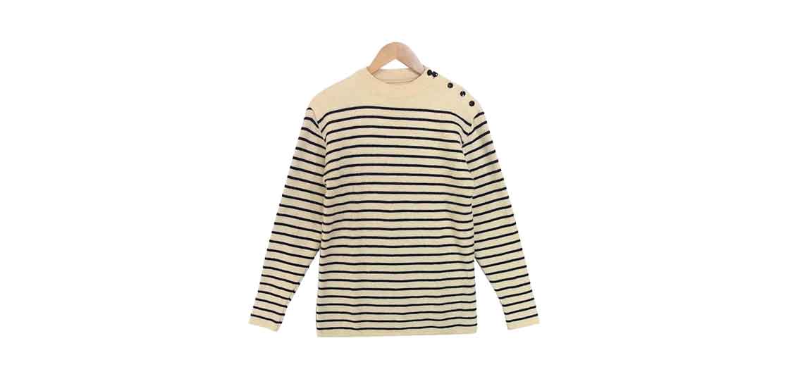 セントジェームス ショルダーボタン マリン ボーダー ウール ニット 買取実績