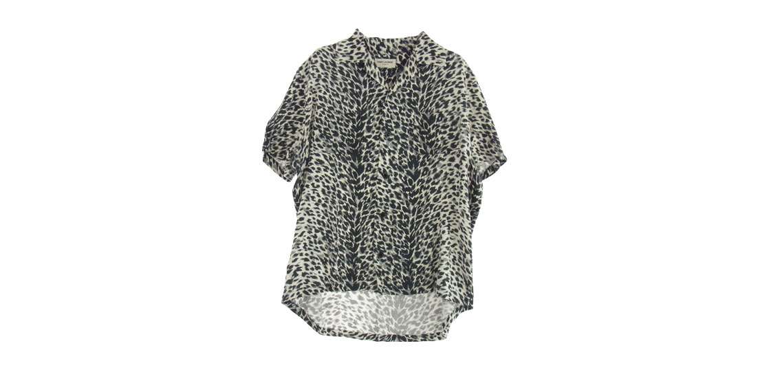 サンローラン 17SS 415167 Y315P レオパード柄 オープンカラー レーヨン 半袖シャツ 買取実績