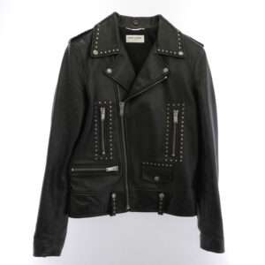 サンローラン 533659 YC2QO STUDDED LEATHER MOTORCYCLE JACKET 買取実績