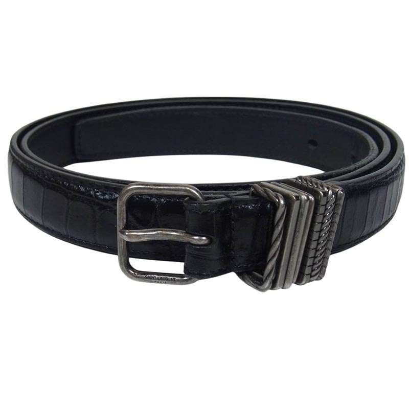 サンローラン 649240 型押し レザー ベルト 買取実績