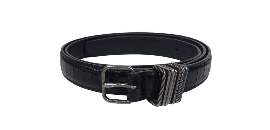 サンローラン 649240 型押し レザー ベルト 買取実績