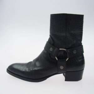 サンローラン 603515 クロコ型押し ワイアット ハーネス リング サイドジップ ブーツ 買取実績