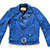 ショット × アンダーカバー × シュプリーム パーフェクトレザー ダブルライダースジャケット 青ターコイズ 画像