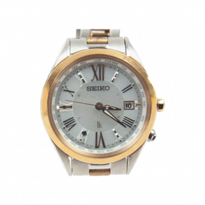 セイコー SSQV040 ルキア SS ステンレス ソーラー電波 ウォッチ シルバー ゴールド 買取実績