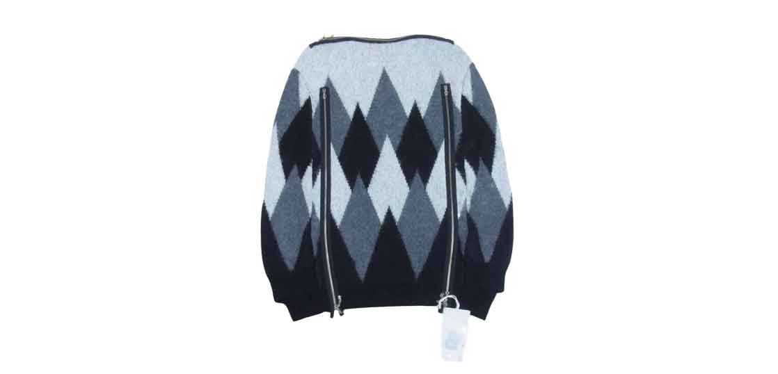 ソロイスト ボートネック ジップデザイン ケープ ポンチョ ニット 買取実績