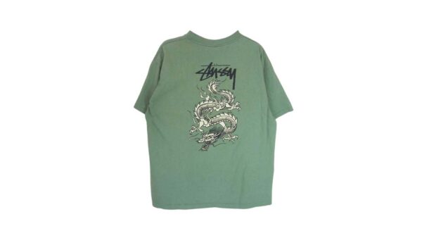 ステューシー 80S USA製 OLD アメリカ製 オールド 黒タグ 初期 ドラゴン バック プリント 半袖 Tシャツ  買取実績