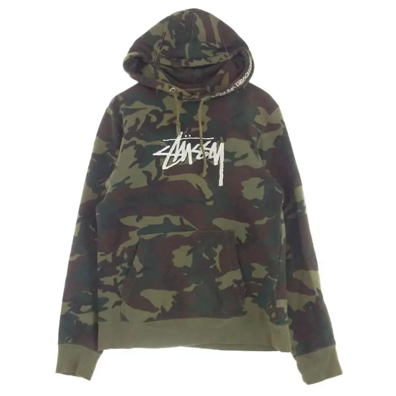 STUSSY/ステューシー プルオーバー パーカー カモフラ柄 S ステューシー カモ柄 迷彩 プルオーバー パーカー 買取実績