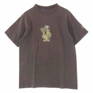 ステューシー vintage 80s USA製 黒タグ プリント Tシャツ ブラウン系 カーキ系 買取実績
