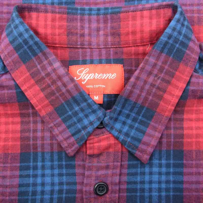 シュプリーム 11AW Ombre Plaid Shirt オンブレ プレイド チェック 長袖 シャツ 買取実績 画像