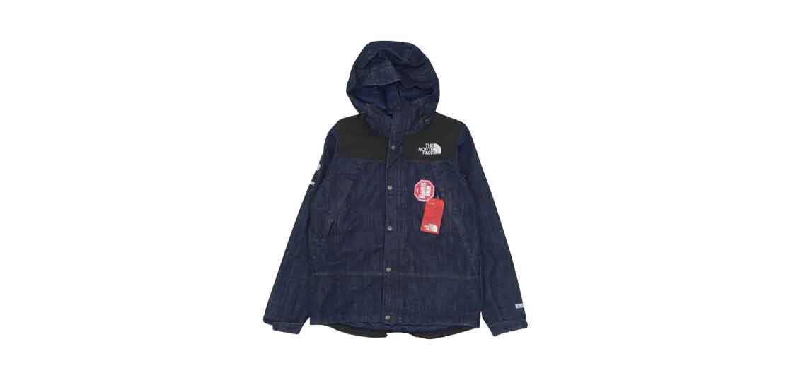 Supreme the north face denim dot shot jacket on sale