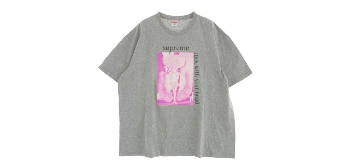 シュプリーム 17SS ファックウィズ ユーアー ヘッド プリント クルーネック Tシャツ 買取実績