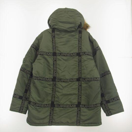 シュプリーム 18AW Logo Tape N-3B Parka フライト ジャケット 買取実績 画像