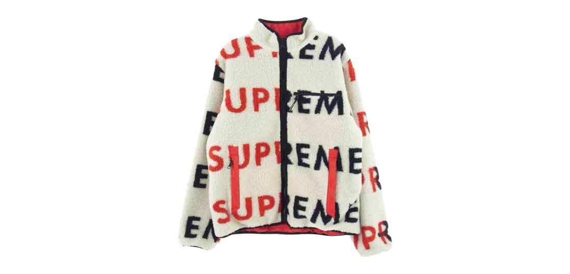 シュプリーム 18AW Reversible Logo Fleece Jacket マルチカラー 買取実績
