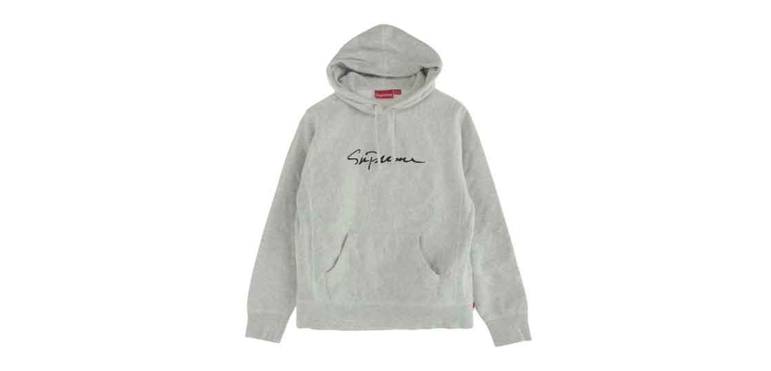 シュプリーム 18AW Classic Script Hooded Sweatshirt 買取実績