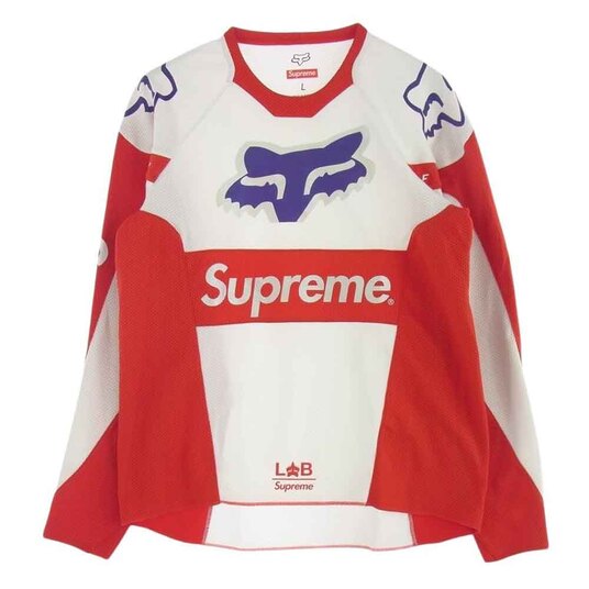 シュプリーム 18SS FOX RACING MOTO JERSEY 長袖 メッシュ Tシャツ 買取実績 画像